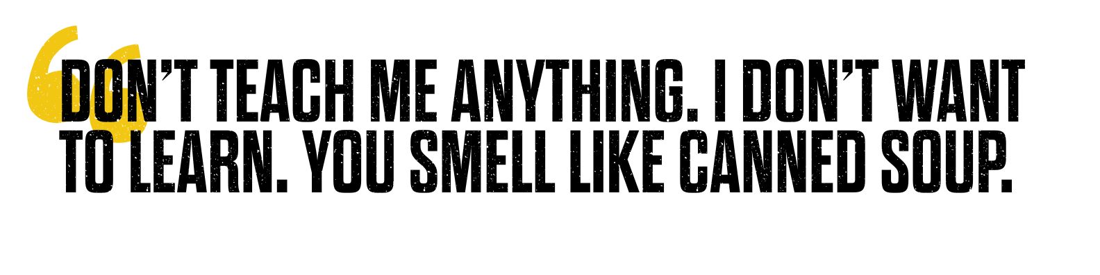 Don't Teach Me Quotes